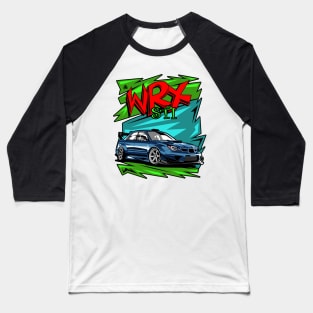 subie WRX sti illustration vector art Baseball T-Shirt